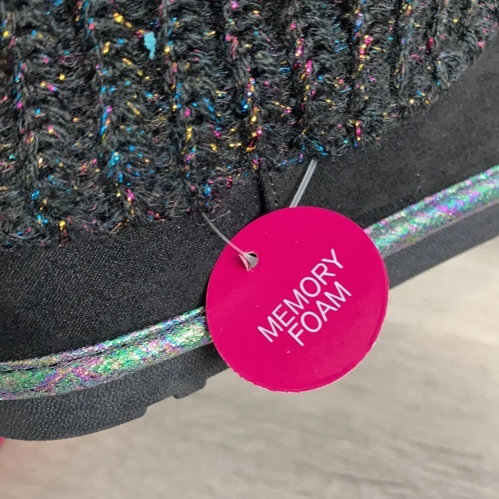 SO Mandy SLOUCH black rainbow SWEATER Boots